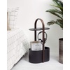 image:imageUmbra Bellwood Side Table with Storage and Cable Management White  Builtin cable management keeps cords tidy organized charging areaBlackWalnut