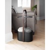 image:imageUmbra Bellwood Side Table with Storage and Cable Management White  Builtin cable management keeps cords tidy organized charging areaBlackWalnut