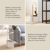 image:imageUmbra Bellwood Side Table with Storage and Cable Management White  Builtin cable management keeps cords tidy organized charging areaWhite