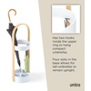 image:imageUmbra Bellwood Umbrella Stand SpaceSaving Steel 27Inch BlackWalnutWhiteNatural