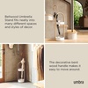 image:imageUmbra Bellwood Umbrella Stand SpaceSaving Steel 27Inch BlackWalnutWhiteNatural