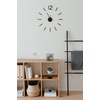 image:imageUmbra Blink Modern DIY 3D Wall Clock Easy to Paste Wall Sticker Numbers Frameless Large Decorative Wall Clock Simple Indicators Minimalist BlackBlack