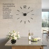 image:imageUmbra Blink Modern DIY 3D Wall Clock Easy to Paste Wall Sticker Numbers Frameless Large Decorative Wall Clock Simple Indicators Minimalist BlackBlack