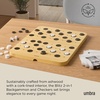 image:imageUmbra Blitz 2in1 Backgammon amp Checkers Set  Folding Decorative Board Game with Ashwood Checkerboard Cork Backgammon Interior Includes 32 Pieces amp Dice