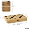 image:imageUmbra Blitz 2in1 Backgammon amp Checkers Set  Folding Decorative Board Game with Ashwood Checkerboard Cork Backgammon Interior Includes 32 Pieces amp Dice