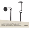 image:imageUmbra Bolo Hanging Planter for Succulents Herbs and Other Small Plants Single WhiteBrassBlack