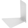 image:imageUmbra Conceal Floating Bookshelf Metal Wall Shelf Set of 3 Small Silver  Powder coated steel holds 15 lbs each displays decor or plants includes mounting hardwareSilver
