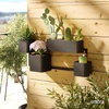 image:imageUmbra Cubiko Wall Planter with 4 Lightweight and Durable Pots BlackBlack