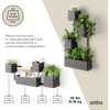 image:imageUmbra Cubiko Wall Planter with 4 Lightweight and Durable Pots BlackBlack