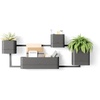 image:imageUmbra Cubiko Wall Planter with 4 Lightweight and Durable Pots BlackBlack