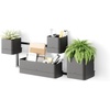 image:imageUmbra Cubiko Wall Planter with 4 Lightweight and Durable Pots BlackBlack