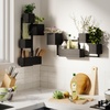 image:imageUmbra Cubiko Wall Planter with 4 Lightweight and Durable Pots BlackBlack
