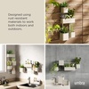 image:imageUmbra Cubiko Wall Planter with 4 Lightweight and Durable Pots BlackSand