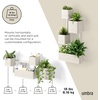 image:imageUmbra Cubiko Wall Planter with 4 Lightweight and Durable Pots BlackSand