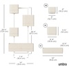 image:imageUmbra Cubiko Wall Planter with 4 Lightweight and Durable Pots BlackSand
