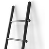 image:imageUmbra Leana Decorative Ladder Expandable Blanket Rack Bathroom Towel Holder and Clothes Organizer Regular WhiteBlack