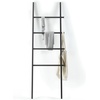 image:imageUmbra Leana Decorative Ladder Expandable Blanket Rack Bathroom Towel Holder and Clothes Organizer Regular WhiteBlack