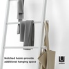 image:imageUmbra Leana Decorative Ladder Expandable Blanket Rack Bathroom Towel Holder and Clothes Organizer Regular WhiteWhite