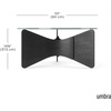 image:imageUmbra Madera Modern GlassTop Coffee Table with Wood Base BlackBlack