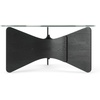 image:imageUmbra Madera Modern GlassTop Coffee Table with Wood Base BlackBlack