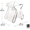 image:imageUmbra Magino Side Table End Table Stool with Magazine Storage ClearModern