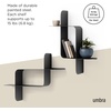 image:imageUmbra Montage Floating Wall Shelf Metal Set of 2 BlackBlack