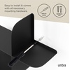 image:imageUmbra Montage Floating Wall Shelf Metal Set of 2 BlackBlack
