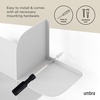 image:imageUmbra Montage Floating Wall Shelf Metal Set of 2 BlackWhite