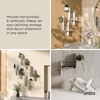 image:imageUmbra Montage Floating Wall Shelf Metal Set of 2 BlackWhite