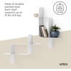 image:imageUmbra Montage Floating Wall Shelf Metal Set of 2 BlackWhite