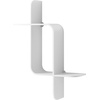 image:imageUmbra Montage Floating Wall Shelf Wood Wall Mount Display Case White  Rubberwood construction mounts horizontally or vertically holds up to 15 lbs use in any room renewable source