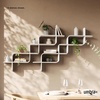 image:imageUmbra Montage Floating Wall Shelf Wood Wall Mount Display Case White  Rubberwood construction mounts horizontally or vertically holds up to 15 lbs use in any room renewable source
