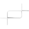 image:imageUmbra Montage Floating Wall Shelf Wood Wall Mount Display Case White  Rubberwood construction mounts horizontally or vertically holds up to 15 lbs use in any room renewable source