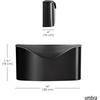 image:imageUmbra Postino WallMount Mailbox BlackBlack