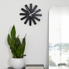 image:imageUmbra Ribbon Modern 12 Wall Clock Silent Non Ticking Battery Operated Quartz Movement BlackBlack