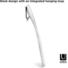 image:imageUmbra Shoehorn Premium Silver LongHandled Metal 18 Inch Horn Stick for Men Women Kids Boots Stainless Steel HeavyDuty Shoes Remover Aluminum 04 x 04 x 04