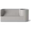 image:imageUmbra Stream Water Fountain Indoor Tabletop Zen Desktop Sand  Improves air quality USB powered holds 35 inch planter up to 50 hours recycled plasticGray