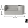 image:imageUmbra Stream Water Fountain Indoor Tabletop Zen Desktop Sand  Improves air quality USB powered holds 35 inch planter up to 50 hours recycled plasticGray