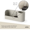image:imageUmbra Stream Water Fountain Indoor Tabletop Zen Desktop Sand  Improves air quality USB powered holds 35 inch planter up to 50 hours recycled plasticSand