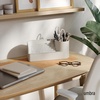 image:imageUmbra Stream Water Fountain Indoor Tabletop Zen Desktop Sand  Improves air quality USB powered holds 35 inch planter up to 50 hours recycled plasticSand