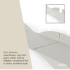 image:imageUmbra Surf Wall Shelves Floating Metal for Wall Storage Set of 2 Sand  Powdercoated steel holds 15 lbs each hidden connector system multiple orientations easy mount hardwareSand