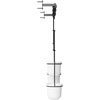 image:imageUmbra Triflora Hanging Planter Indoor Herb Garden Set of 3 WhiteBlack  Extendable metal rod adjustable rope lengths fits standard pots wall or ceiling mount holds 15 lbs recycled plasticWhiteBlack