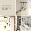 image:imageUmbra Triflora Hanging Planter Indoor Herb Garden Set of 3 WhiteBlack  Extendable metal rod adjustable rope lengths fits standard pots wall or ceiling mount holds 15 lbs recycled plasticWhiteBlack