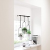 image:imageUmbra Triflora Hanging Planter Indoor Herb Garden Set of 3 WhiteBlack  Extendable metal rod adjustable rope lengths fits standard pots wall or ceiling mount holds 15 lbs recycled plasticWhiteBlack