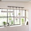 image:imageUmbra Triflora Hanging Planter Indoor Herb Garden Set of 3 WhiteBlack  Extendable metal rod adjustable rope lengths fits standard pots wall or ceiling mount holds 15 lbs recycled plasticWhiteBlack