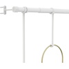 image:imageUmbra Triflora Hanging Planter Indoor Herb Garden Set of 3 WhiteBrass  Extendable metal rod adjustable rope lengths fits standard pots wall or ceiling mount holds 15 lbs recycled plasticWhiteBrass
