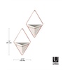 image:imageUmbra Trigg Hanging Planter Vase Wall Decor Set of 2 Pots Containers for Succulents Cactus Faux Plants and More Small WhiteNickelGreyCopper