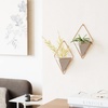 image:imageUmbra Trigg Hanging Planter Vase Wall Decor Set of 2 Pots Containers for Succulents Cactus Faux Plants and More Small WhiteNickelGreyCopper