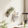 image:imageUmbra Trigg Hanging Planter Vase Wall Decor Set of 2 Pots Containers for Succulents Cactus Faux Plants and More Small WhiteNickelGreyCopper