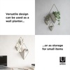 image:imageUmbra Trigg Hanging Planter Vase Wall Decor Set of 2 Pots Containers for Succulents Cactus Faux Plants and More Small WhiteNickelWhiteBrass